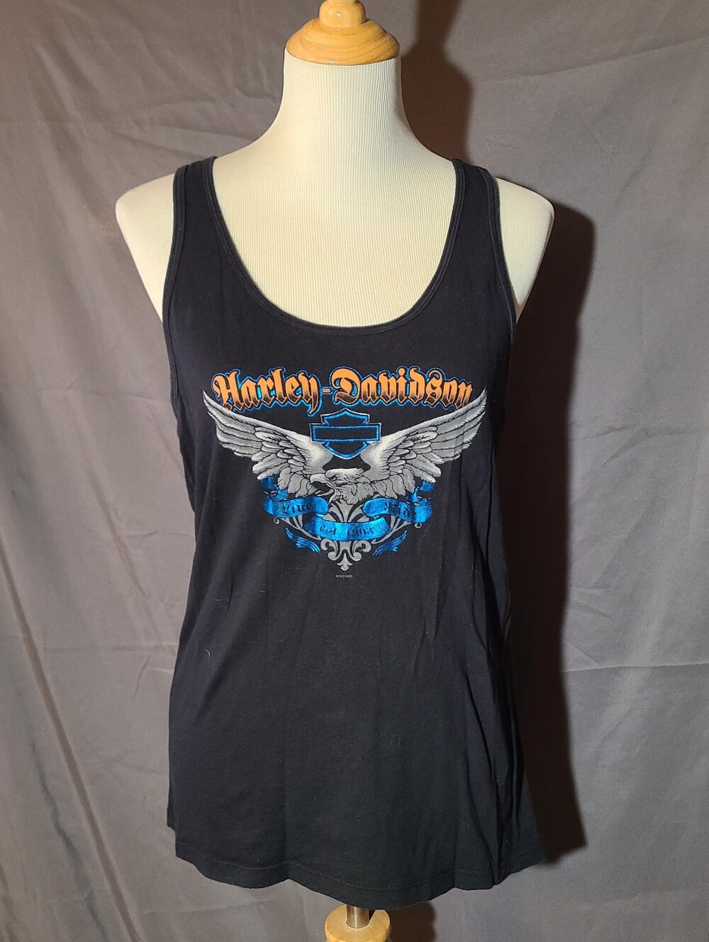 Harley-Davidson Women's Black Graphic Tank Top